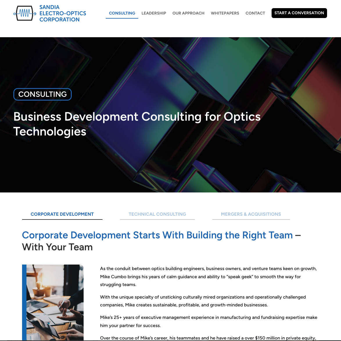 Consulting Web Page - SE-OC